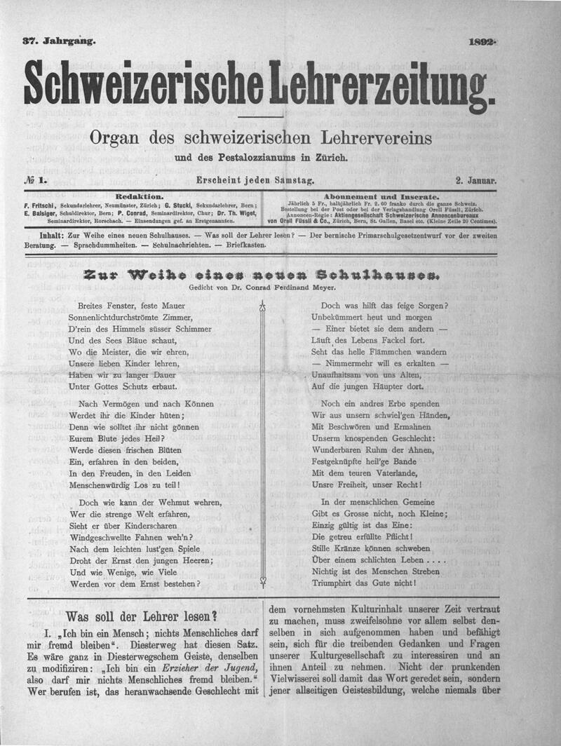 Buchumschlag - Heft 1