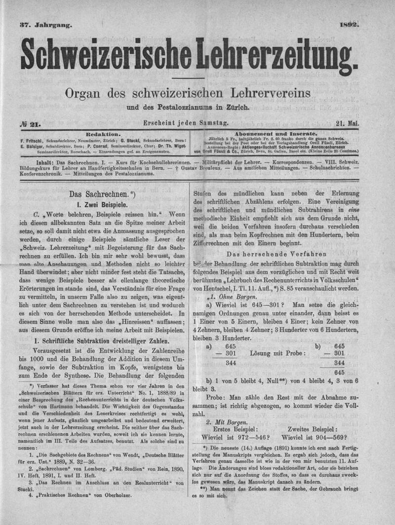 Buchumschlag - Heft 21