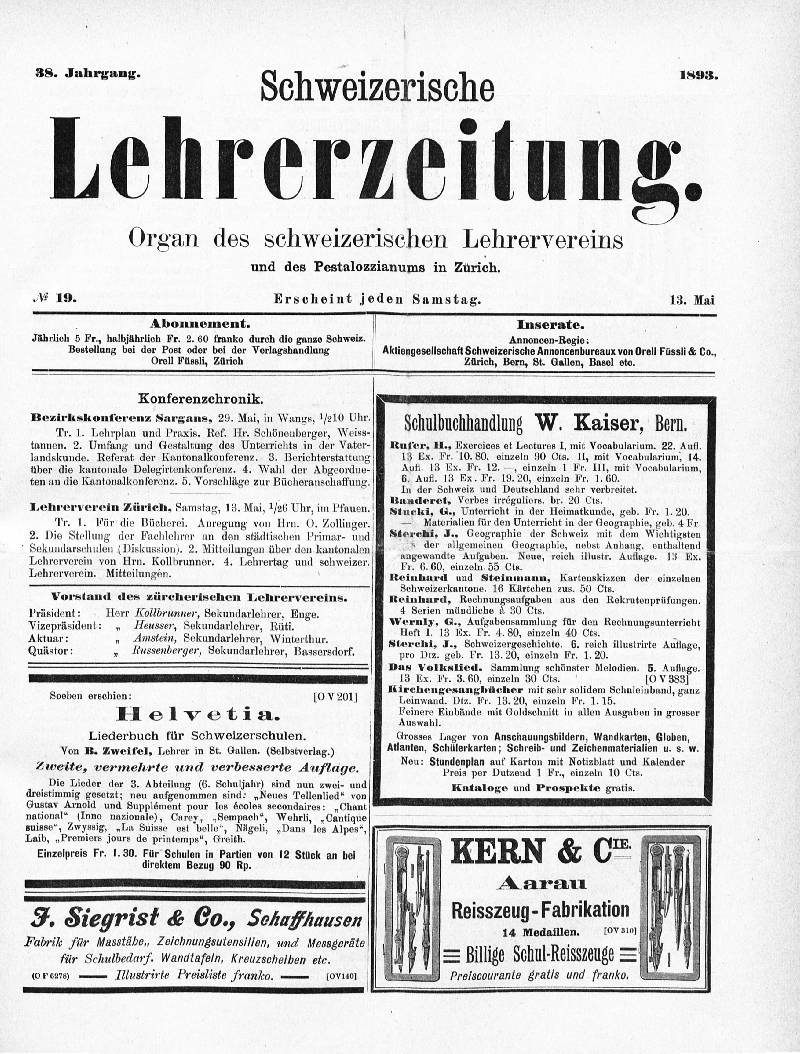 Buchumschlag - Heft 19