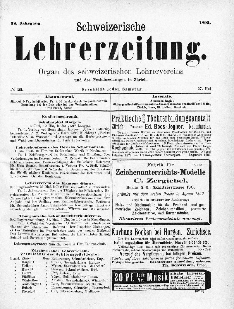 Buchumschlag - Heft 21