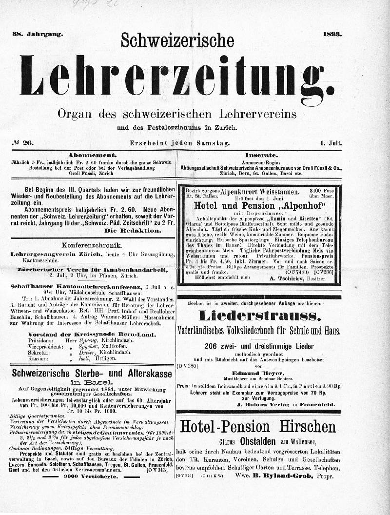 Buchumschlag - Heft 26