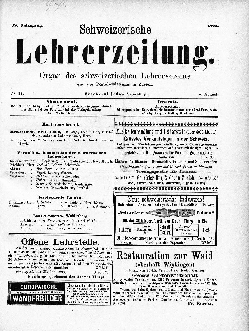 Buchumschlag - Heft 31