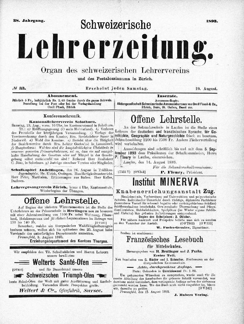 Buchumschlag - Heft 33