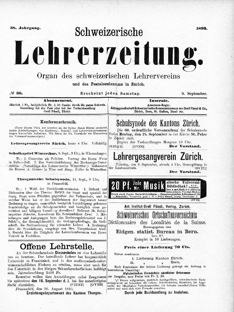 Buchumschlag - Heft 36