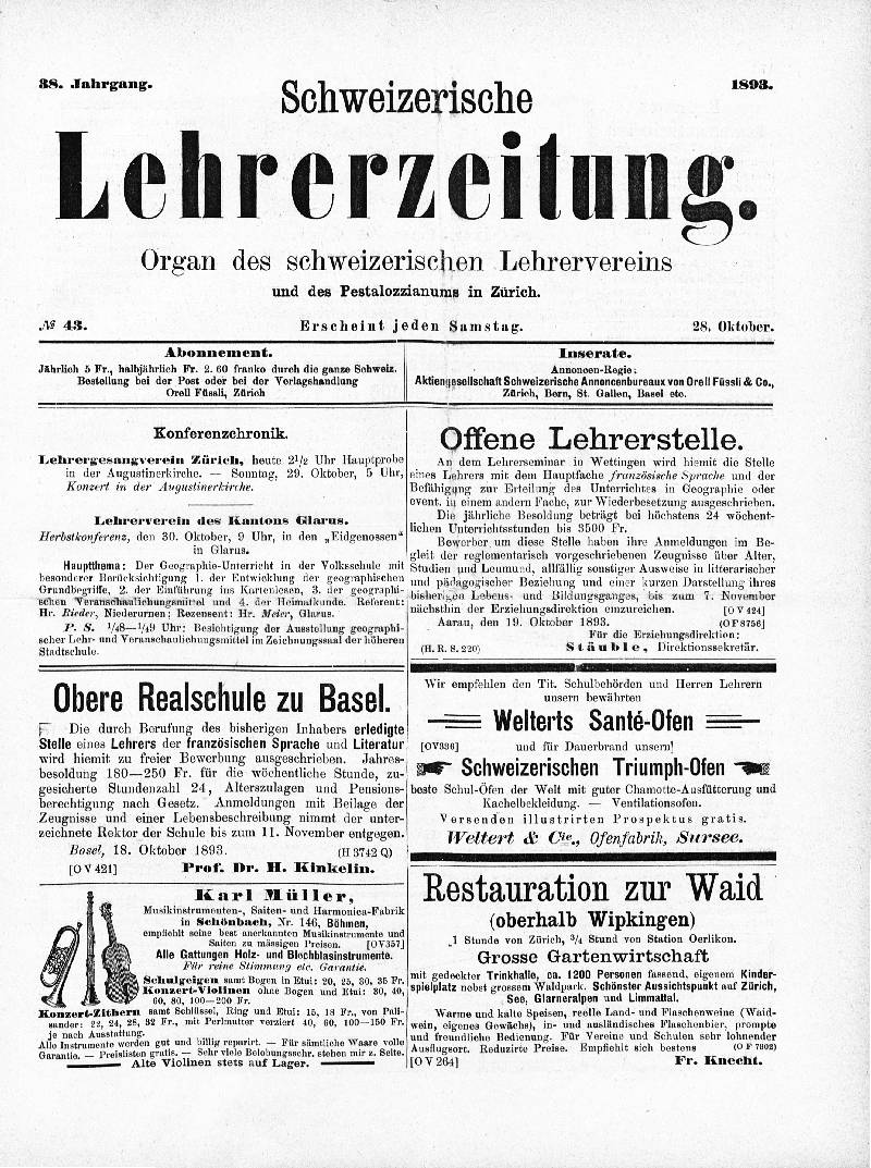 Buchumschlag - Heft 43