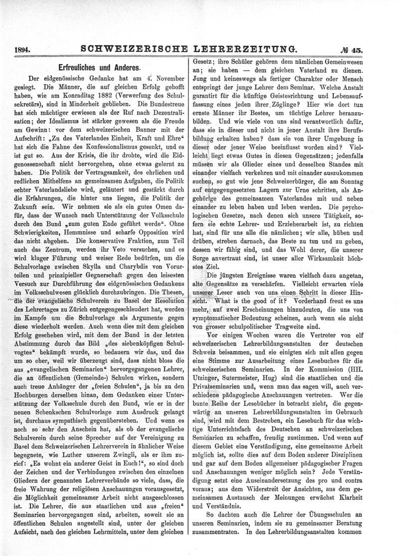 Buchumschlag - Heft 45