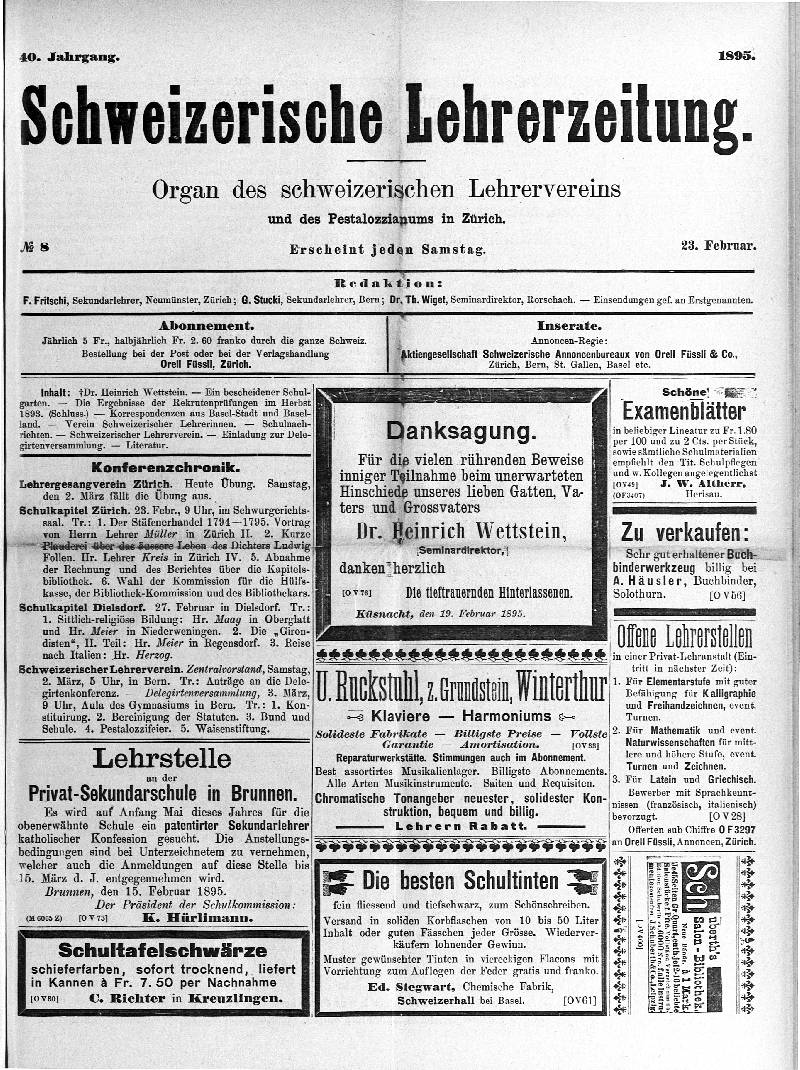 Buchumschlag - Heft 8