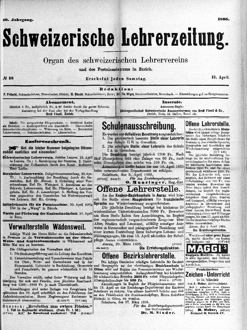 Buchumschlag - Heft 15