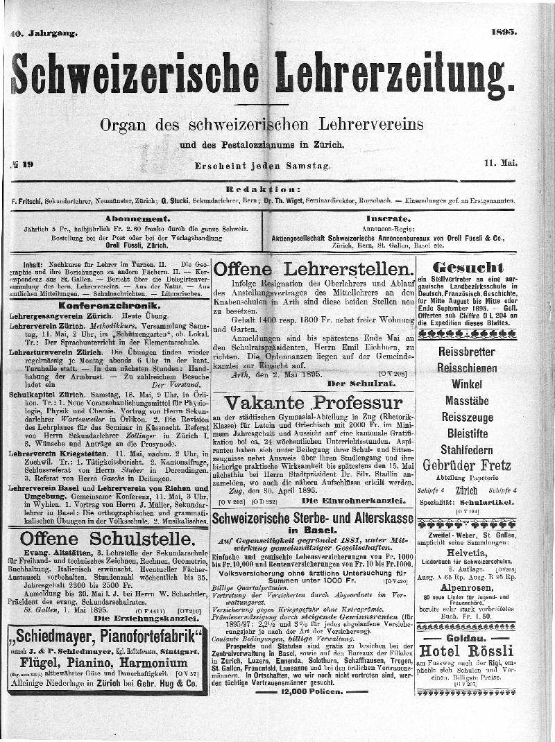 Buchumschlag - Heft 19
