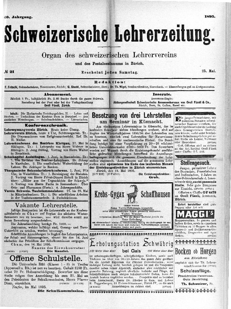 Buchumschlag - Heft 21