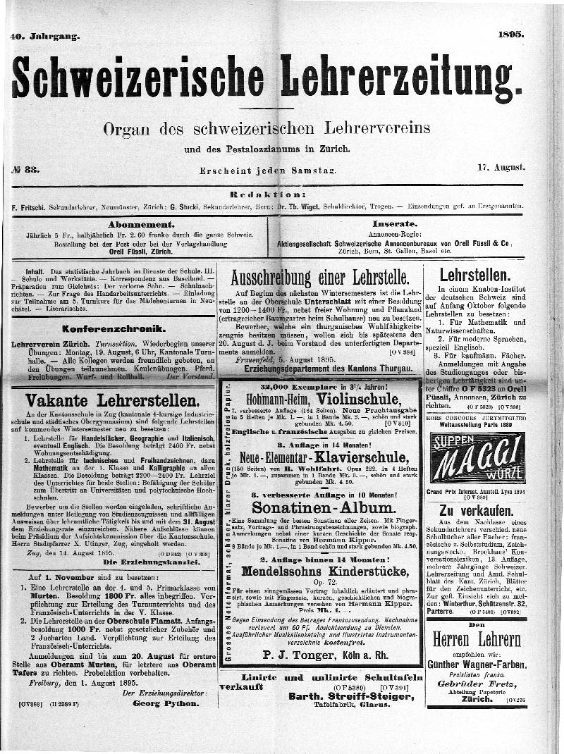 Buchumschlag - Heft 33