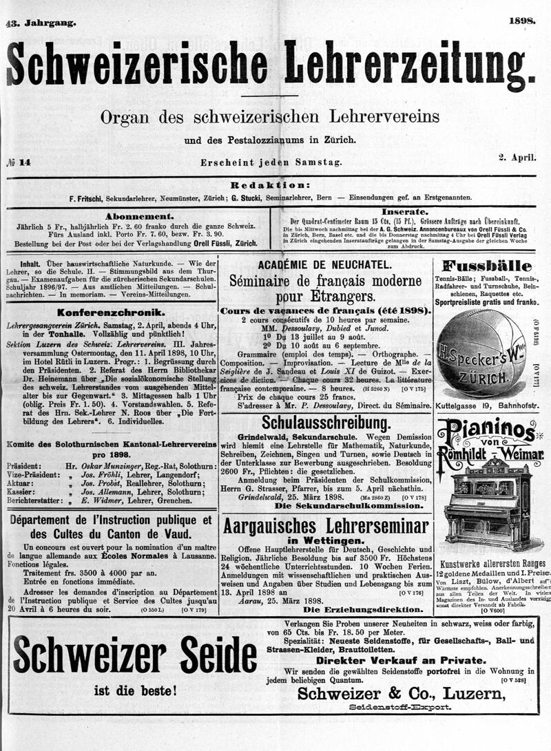 Buchumschlag - Heft 14