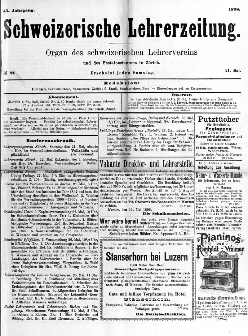 Buchumschlag - Heft 21