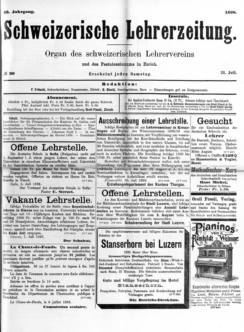 Buchumschlag - Heft 30