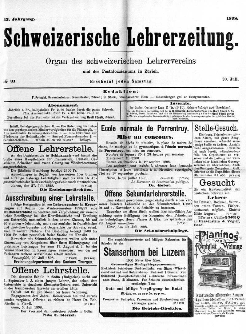 Buchumschlag - Heft 31