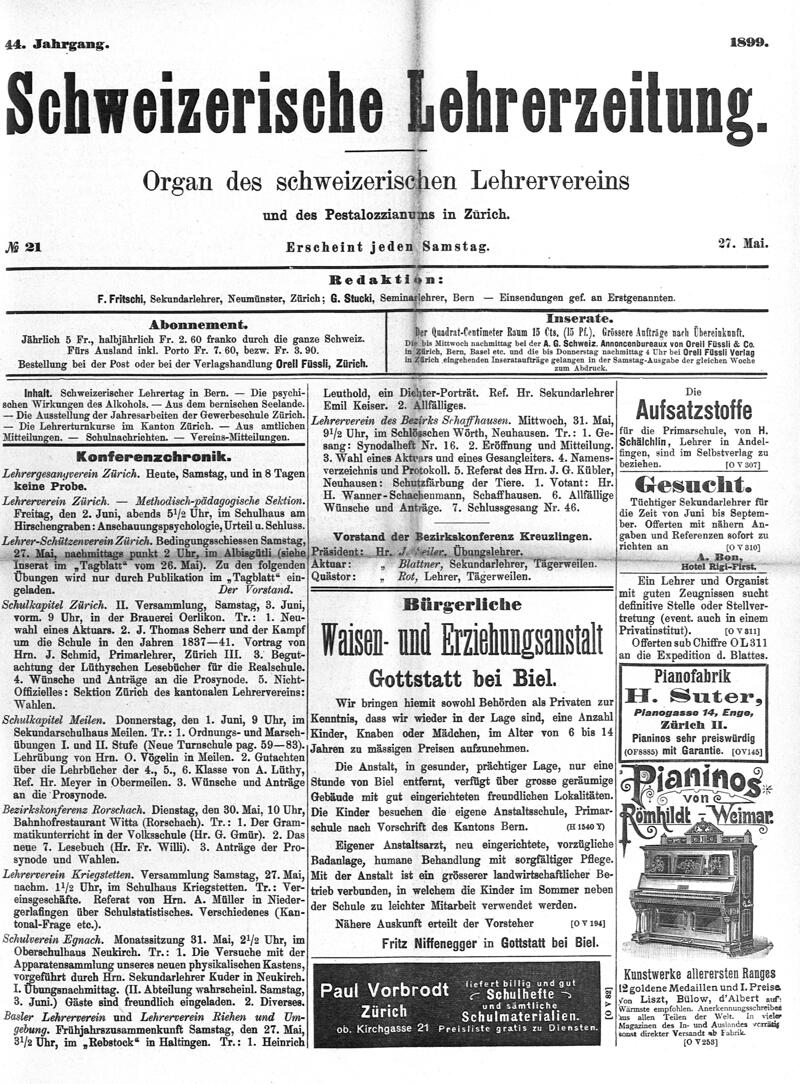 Buchumschlag - Heft 21