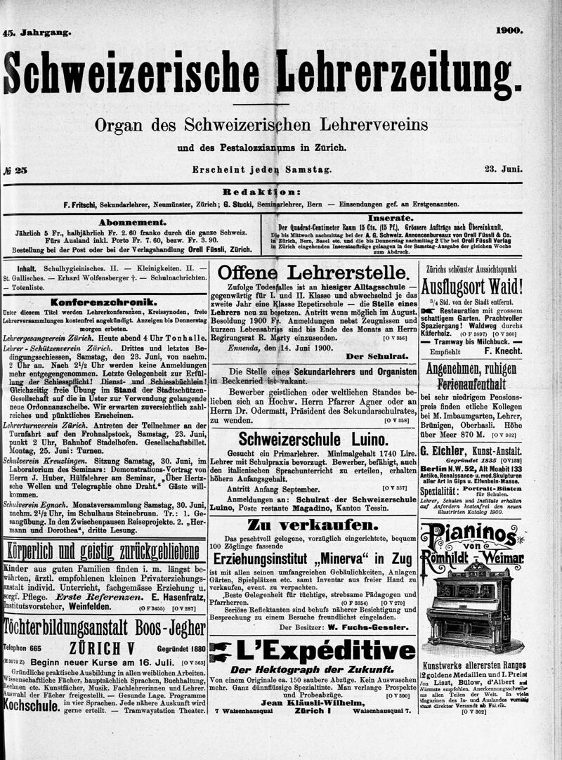 Buchumschlag - Heft 25