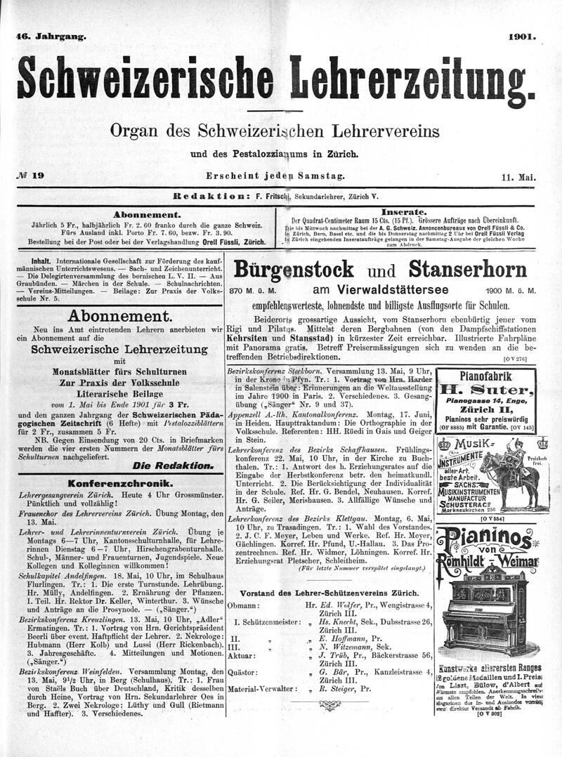 Buchumschlag - Heft 19