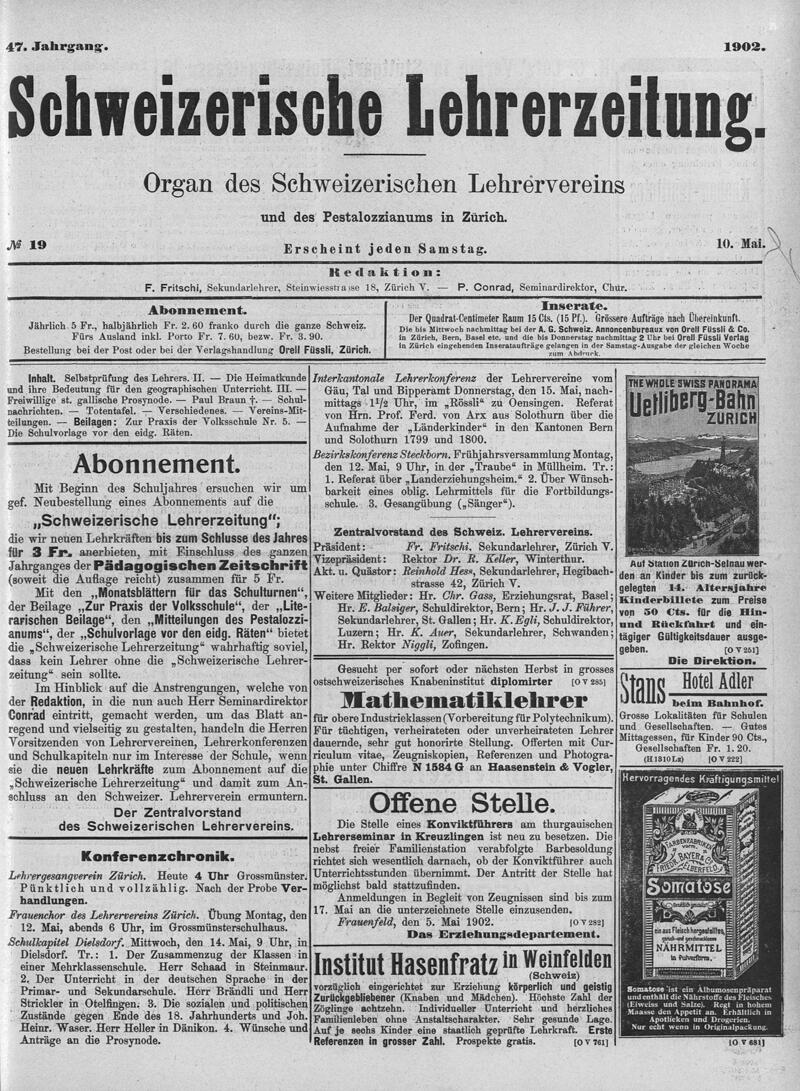 Buchumschlag - Heft 19