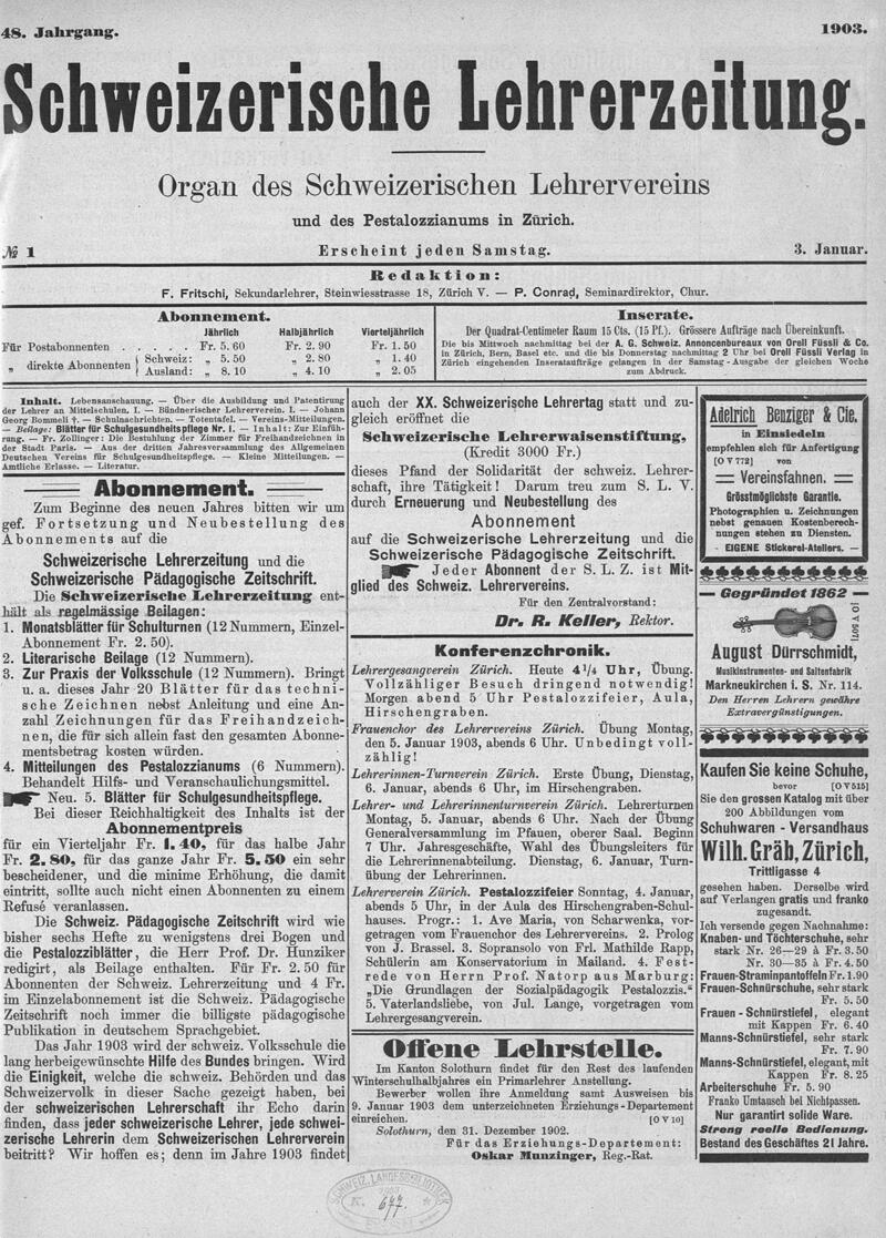 Buchumschlag - Heft 1