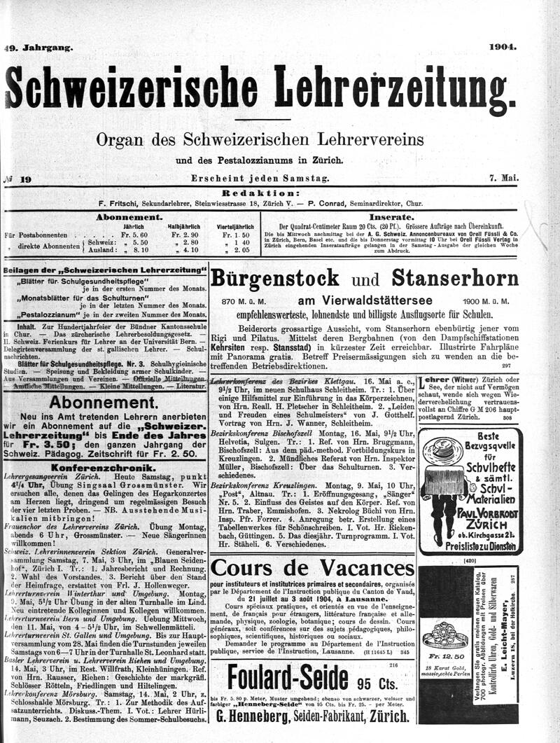 Buchumschlag - Heft 19