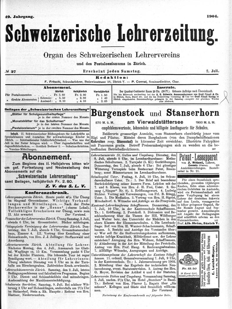 Buchumschlag - Heft 27