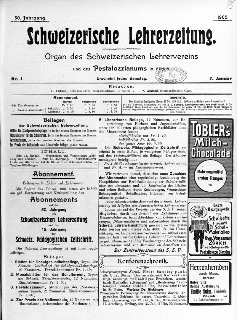 Buchumschlag - Heft 1