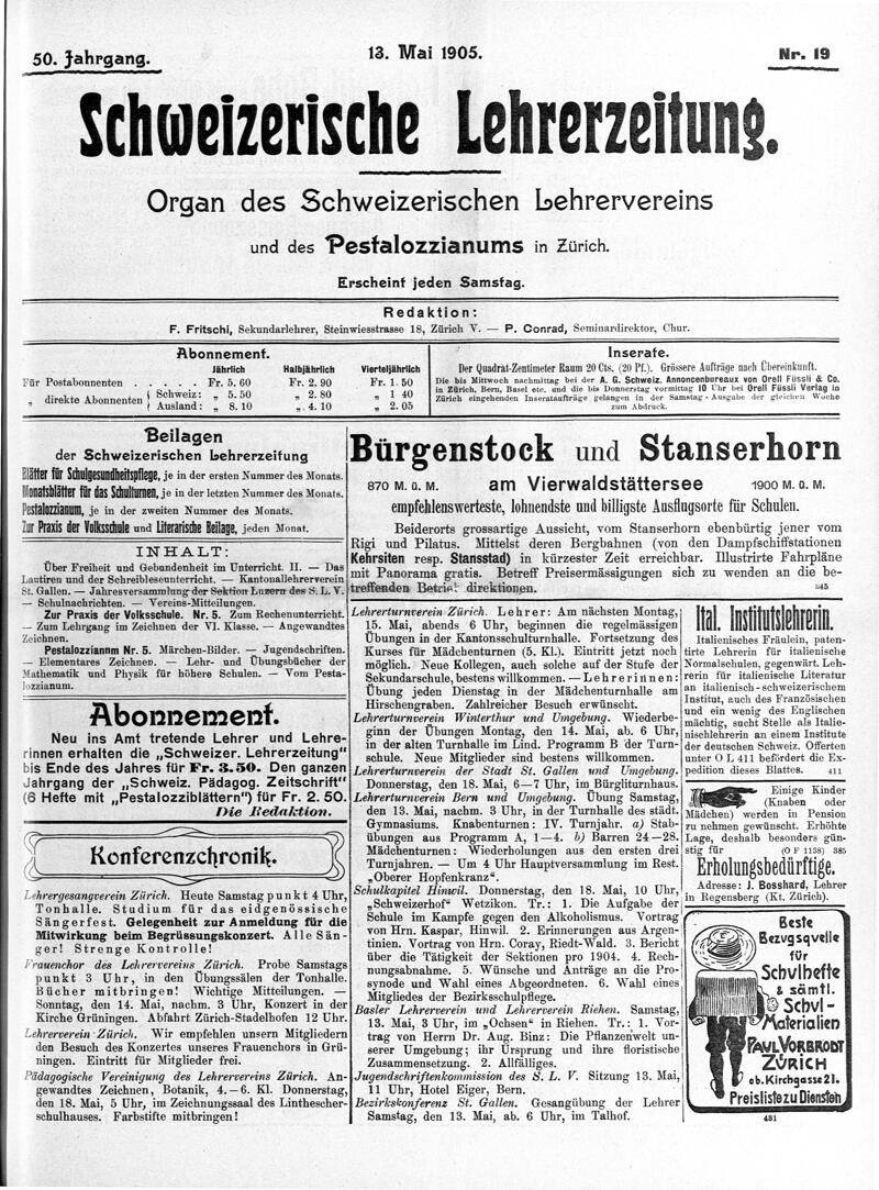 Buchumschlag - Heft 19