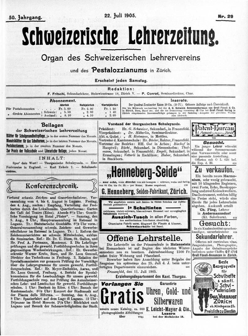 Buchumschlag - Heft 29