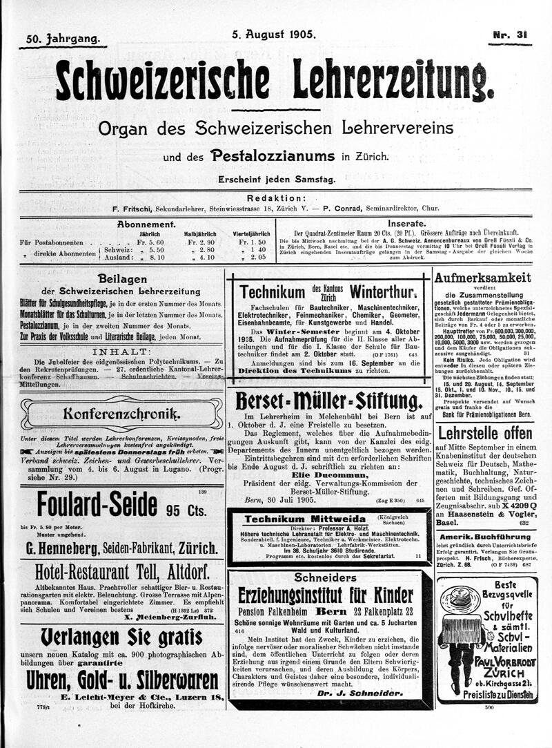 Buchumschlag - Heft 31