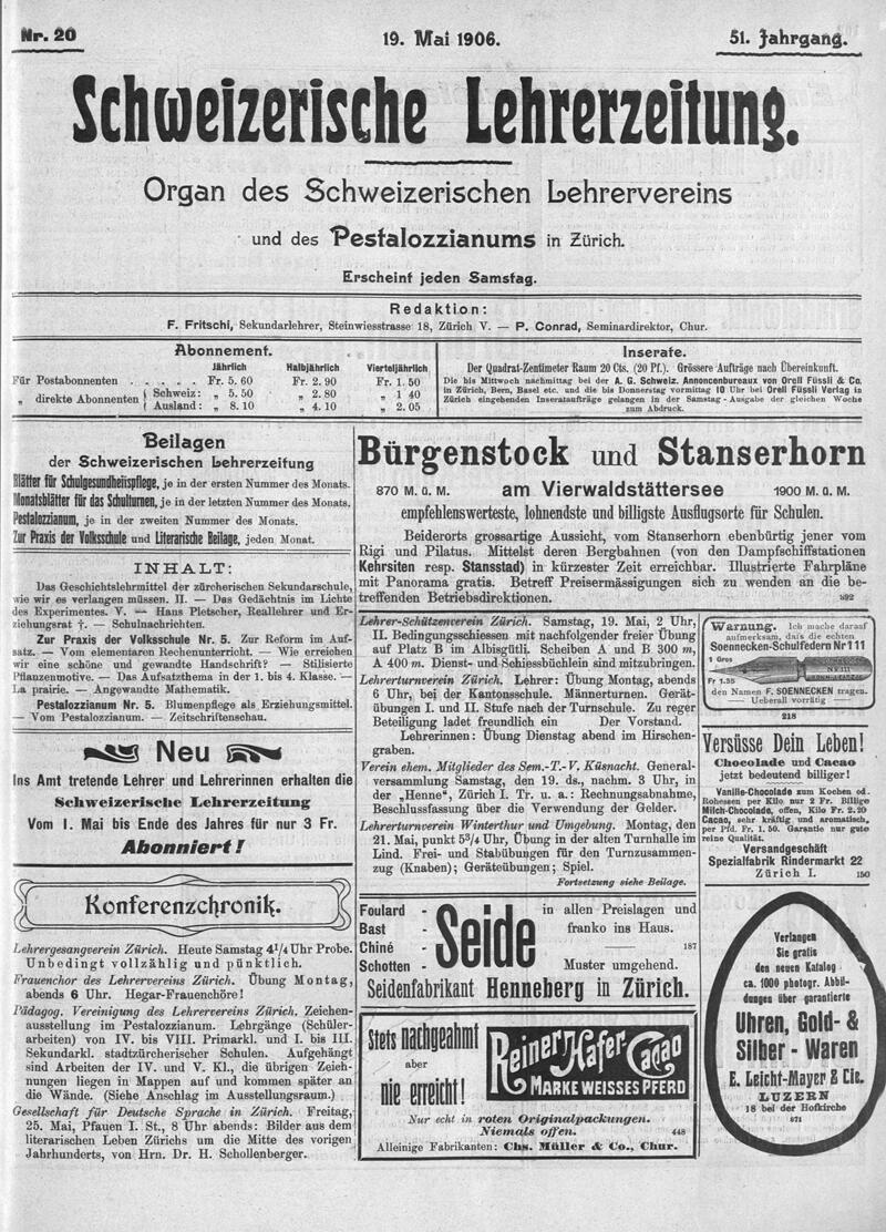 Buchumschlag - Heft 20