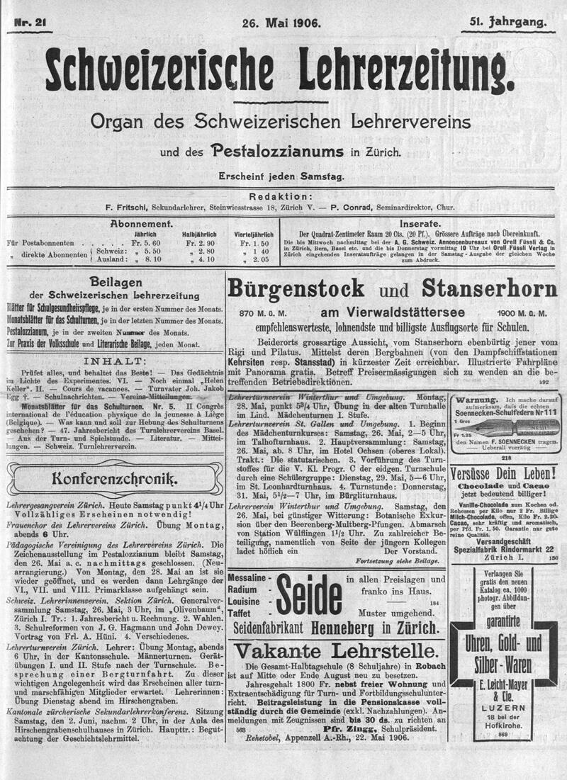 Buchumschlag - Heft 21