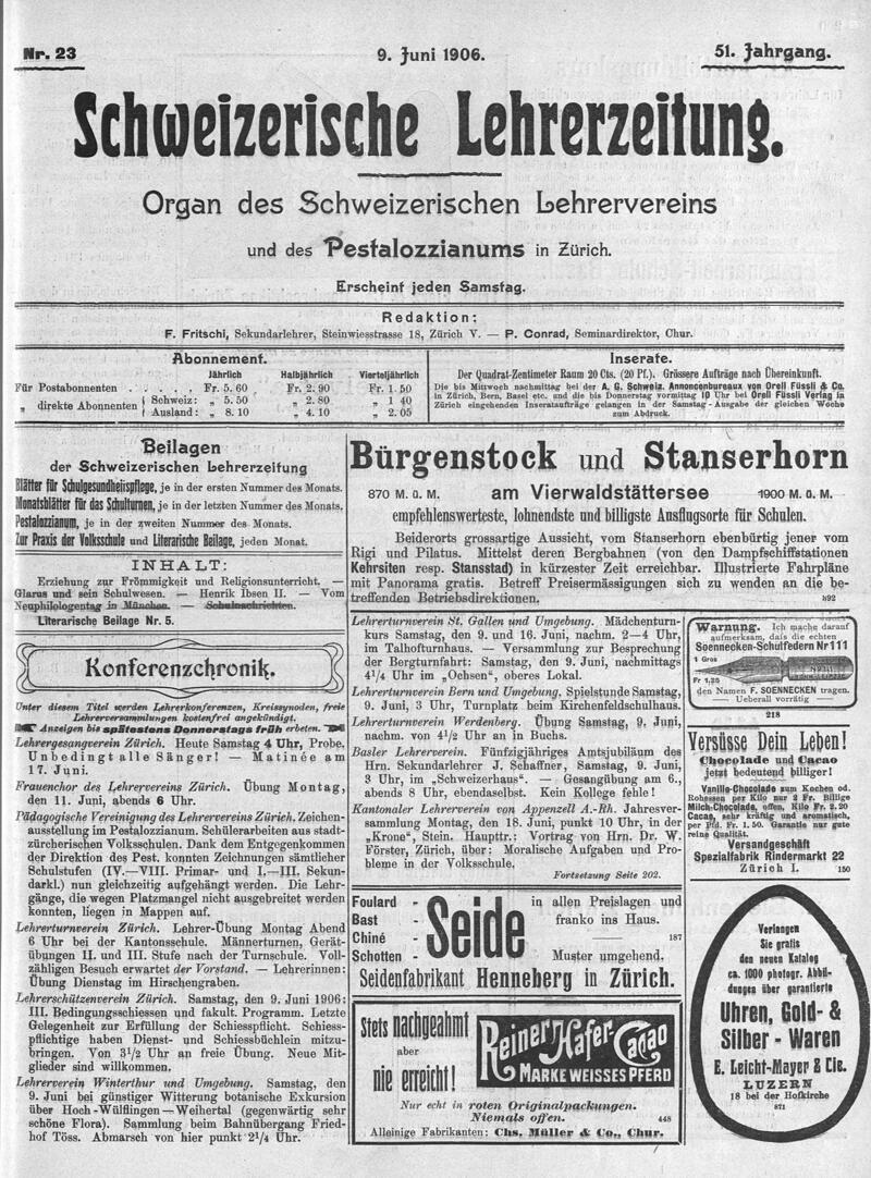 Buchumschlag - Heft 23