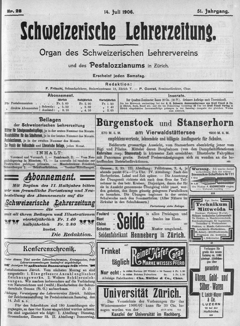 Buchumschlag - Heft 28