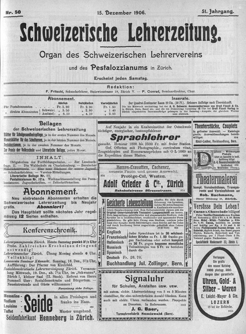 Buchumschlag - Heft 50