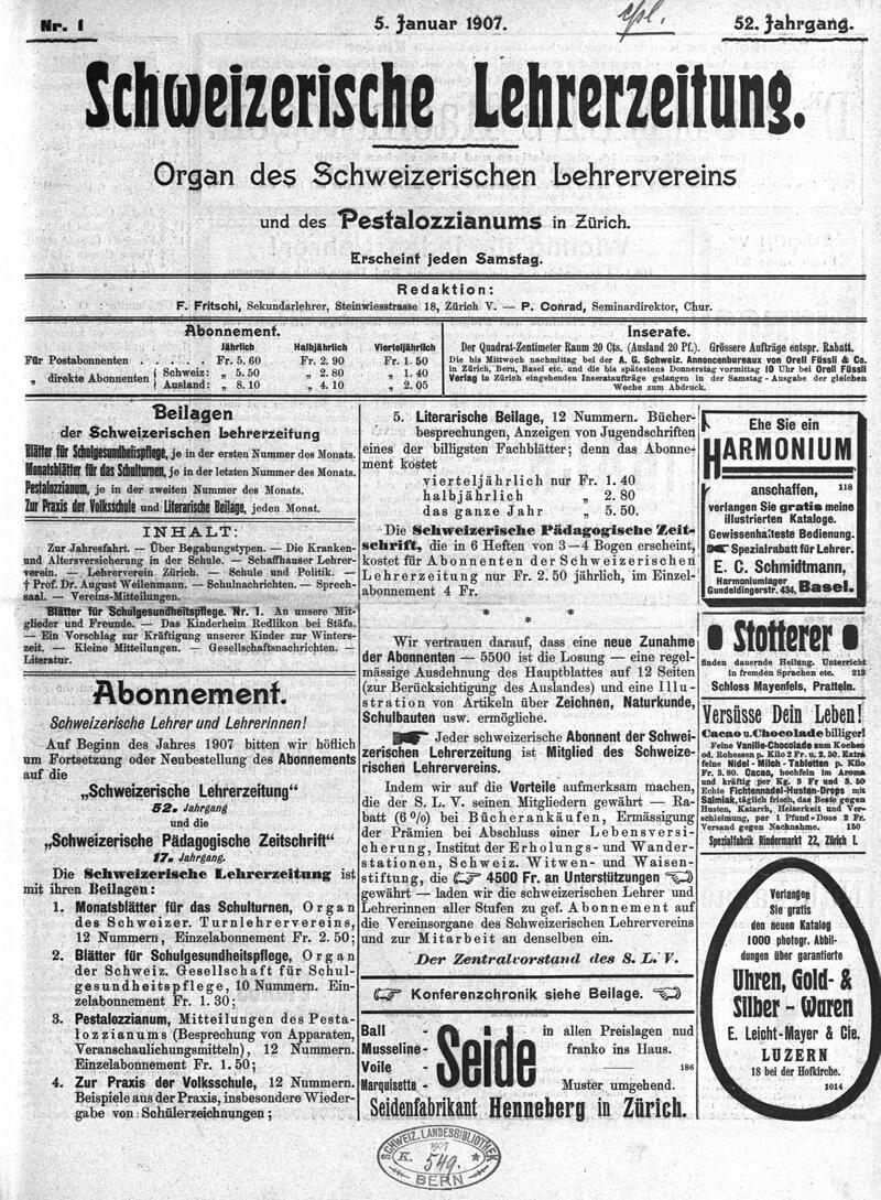 Buchumschlag - Heft 1