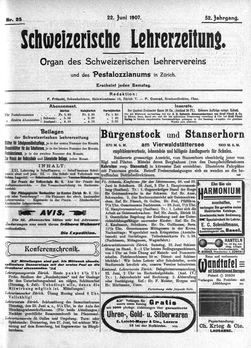 Buchumschlag - Heft 25