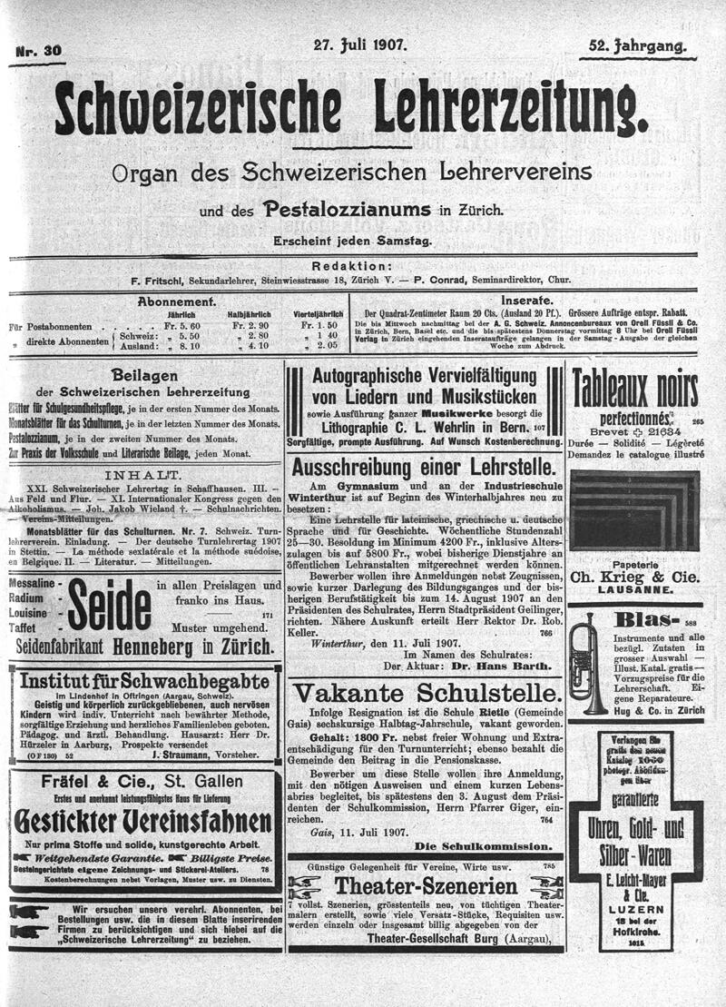 Buchumschlag - Heft 30