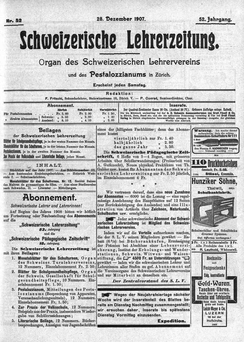 Buchumschlag - Heft 52