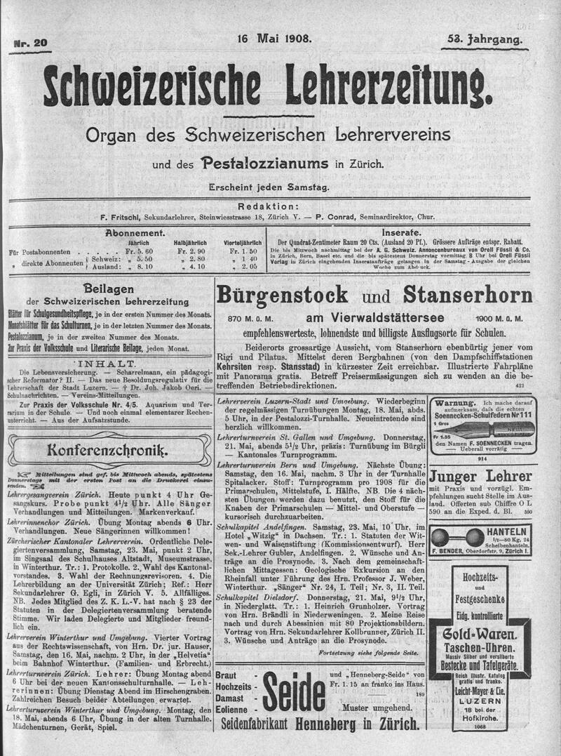 Buchumschlag - Heft 20