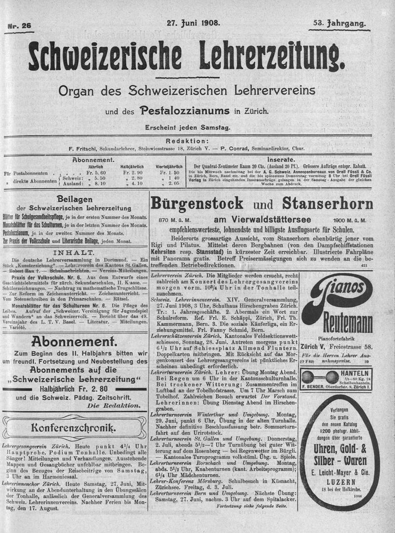 Buchumschlag - Heft 26