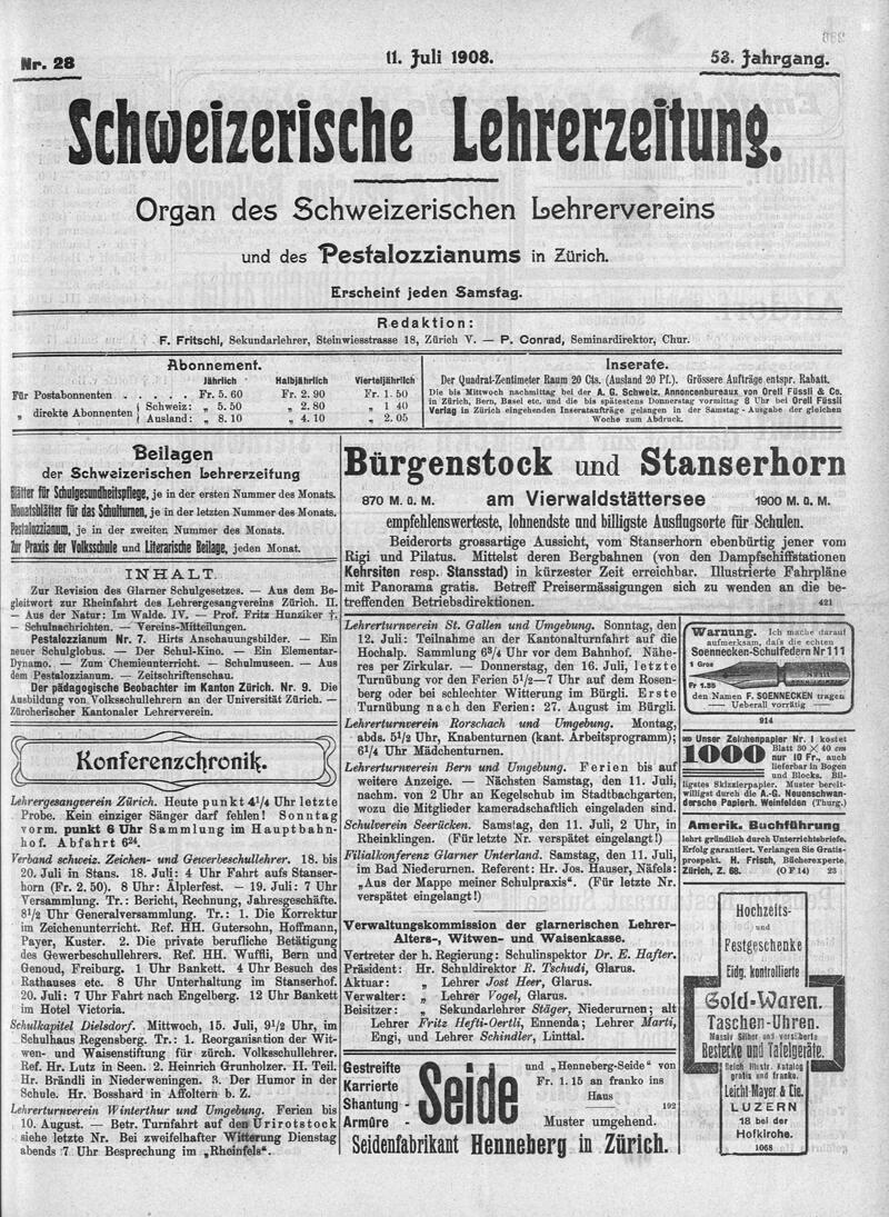 Buchumschlag - Heft 28