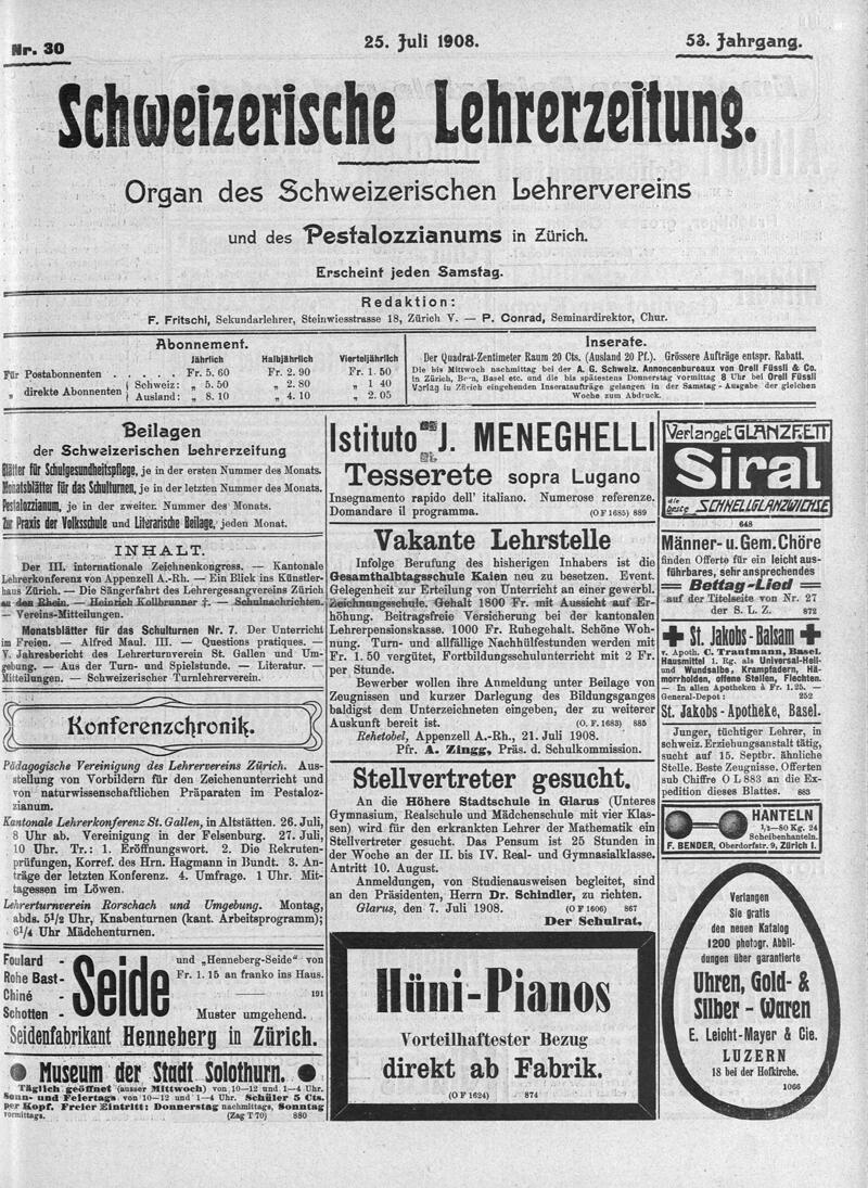 Buchumschlag - Heft 30