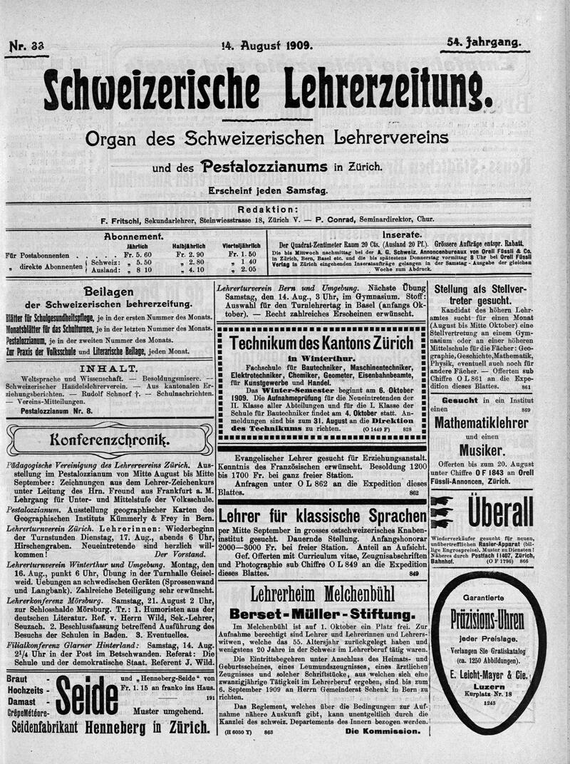 Buchumschlag - Heft 33