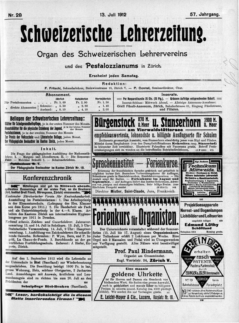 Buchumschlag - Heft 28