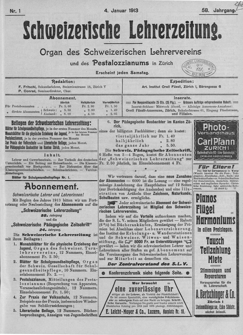 Buchumschlag - Heft 1