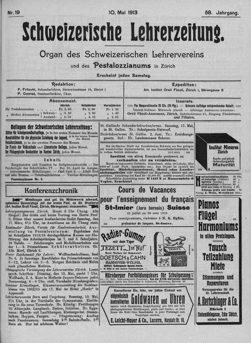 Buchumschlag - Heft 19