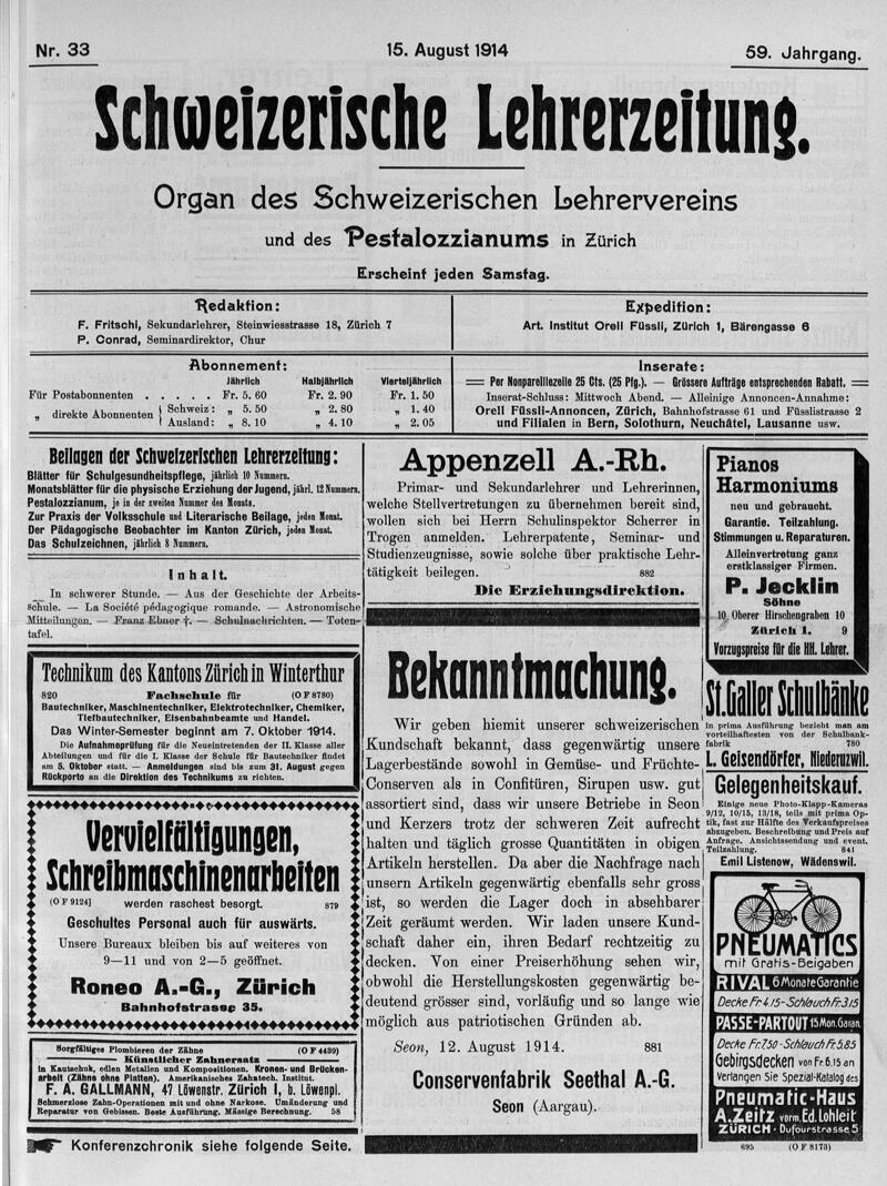 Buchumschlag - Heft 33