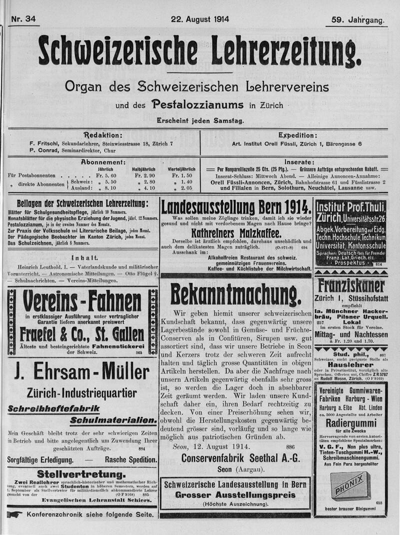 Buchumschlag - Heft 34