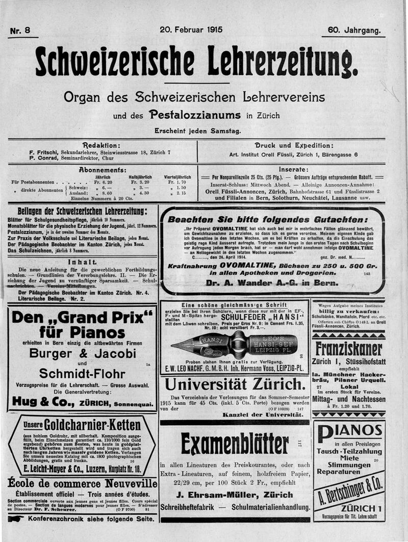 Buchumschlag - Heft 8